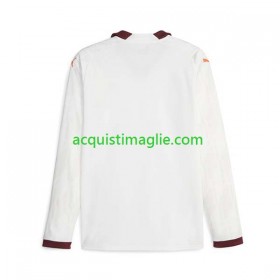 Divisa di Calcio Manchester City Trasferta 2023/2024 Manica Lunga